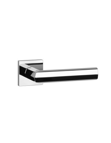 KLAMKA APRILE FRESIA ROZETA Q SLIM 7MM LC - CHROM POLEROWANY