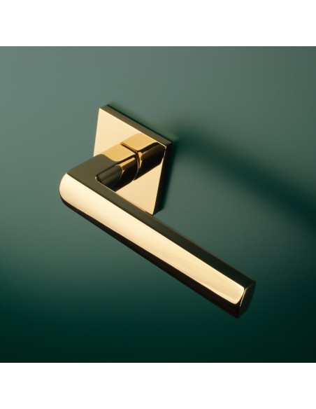 KLAMKA APRILE HOSTA ROZETA Q SLIM 7MM GOLD PVD - ZŁOTY POLEROWANY PVD