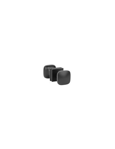 KLAMKA APRILE JASMINA ROZETA Q SLIM 7MM BK - CZARNY MATOWY