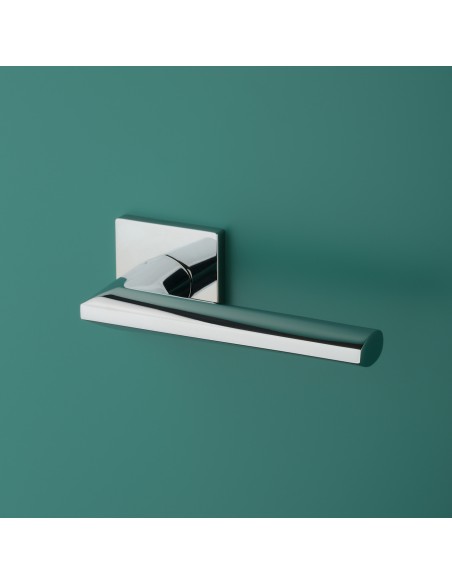 KLAMKA APRILE JASMINA ROZETA Q SLIM 7MM LC - CHROM POLEROWANY