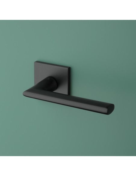 KLAMKA APRILE PRIMULA ROZETA Q SLIM 7MM BLACK - CZARNY MATOWY