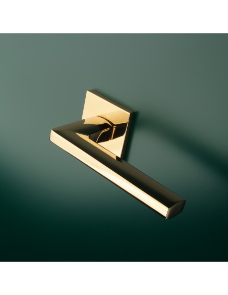 KLAMKA APRILE PYROLA ROZETA Q SLIM 7MM GOLD PVD - ZŁOTY POLEROWANY PVD