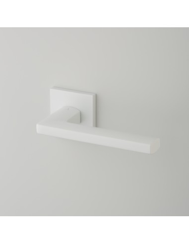 KLAMKA APRILE PYROLA ROZETA Q SLIM 7MM WHITE - BIAŁY MATOWY