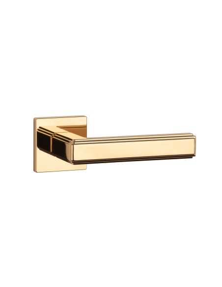 KLAMKA APRILE RAFLESIA ROZETA Q SLIM 7MM LG - ZŁOTY POLEROWANY