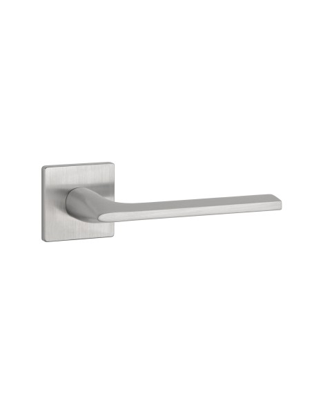 KLAMKA APRILE SALVIA ROZETA Q SUPER SLIM 5MM DSC - CHROM SZCZOTKOWANY