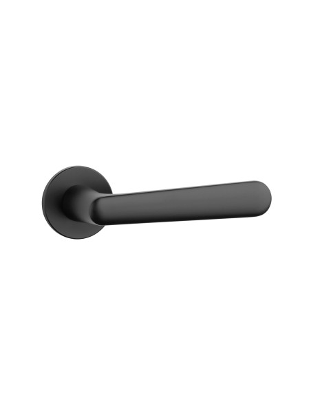 KLAMKA APRILE ARIA ROZETA R SUPER SLIM 5MM BK - CZARNY MATOWY