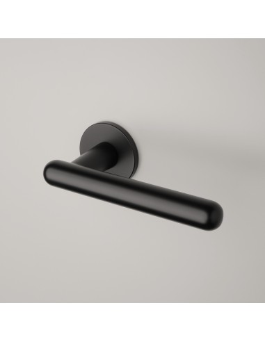 KLAMKA APRILE ASTERIA ROZETA R SUPER SLIM 5MM BK - CZARNY MATOWY