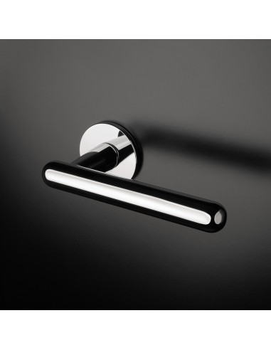 KLAMKA APRILE ASTERIA ROZETA R SUPER SLIM 5MM LC - CHROM POLEROWANY