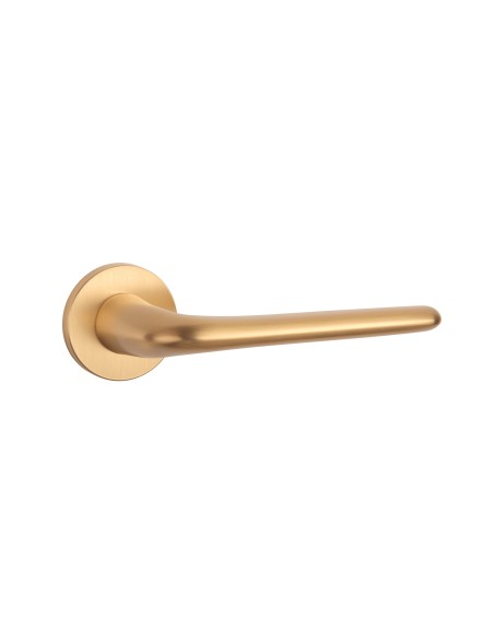 KLAMKA APRILE AZALIA ROZETA R SLIM 7MM KG - ZŁOTY MATOWY