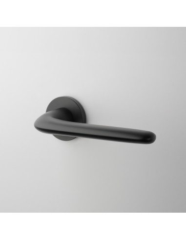 KLAMKA APRILE AZALIA ROZETA R SLIM 7MM BK - CZARNY MATOWY
