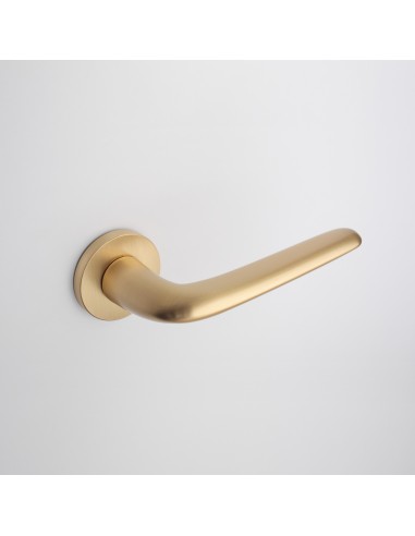 KLAMKA APRILE AZALIA ROZETA R SLIM 7MM KG - ZŁOTY MATOWY