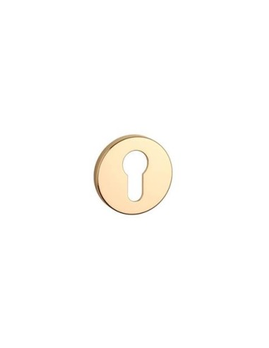 KLAMKA APRILE CAMELIA ROZETA R SLIM 7MM LG - ZŁOTY POLEROWANY
