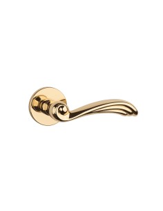 KLAMKA APRILE CLIVIA ROZETA R SLIM 7MM LG - ZŁOTY POLEROWANY