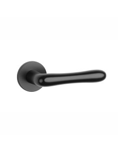 KLAMKA APRILE CYNIA ROZETA R SLIM 7MM BLACK - CZARNY MATOWY