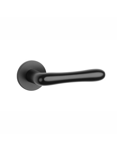 KLAMKA APRILE CYNIA ROZETA R SLIM 7MM BLACK - CZARNY MATOWY