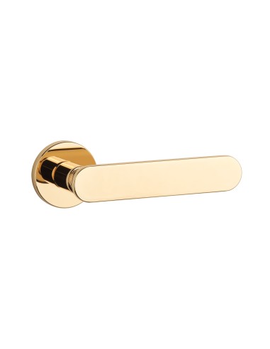 KLAMKA APRILE DEGLASIA ROZETA R SLIM 7MM LG - ZŁOTY POLEROWANY