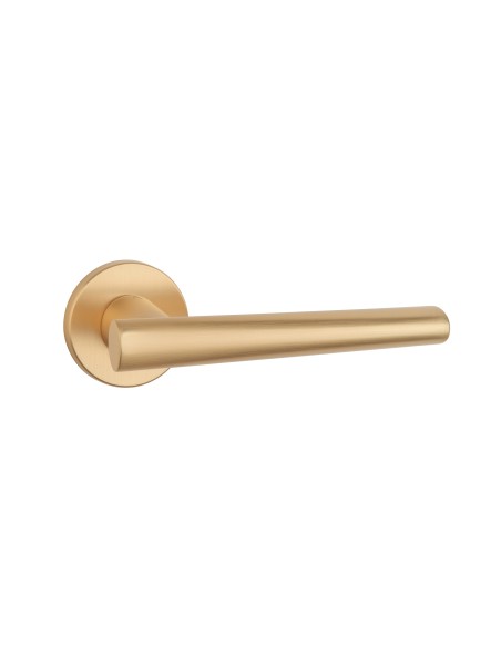 KLAMKA APRILE EUPHORBIA ROZETA R SLIM 7MM KG - ZŁOTY MATOWY