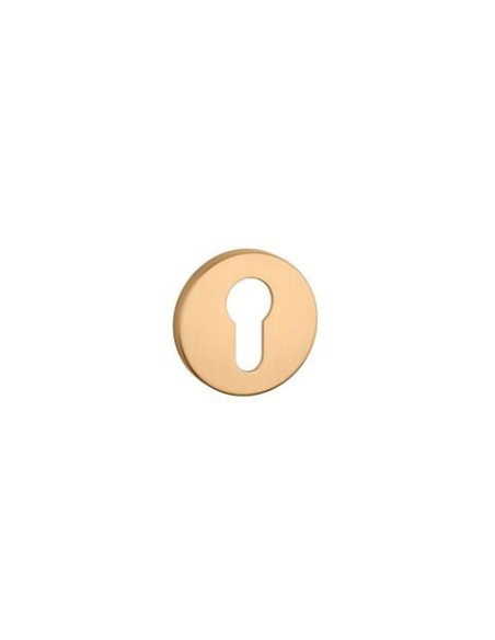 KLAMKA APRILE EUPHORBIA ROZETA R SLIM 7MM KG - ZŁOTY MATOWY
