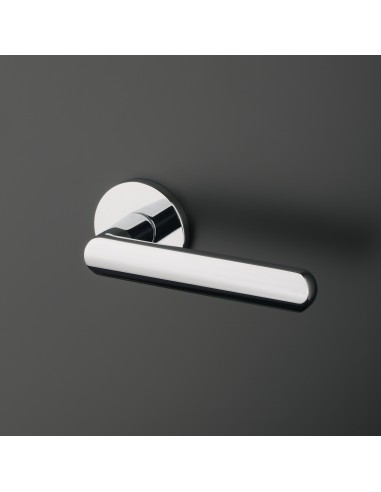KLAMKA APRILE FRAGOLA ROZETA R SLIM 7MM CP - CHROM POLEROWANY