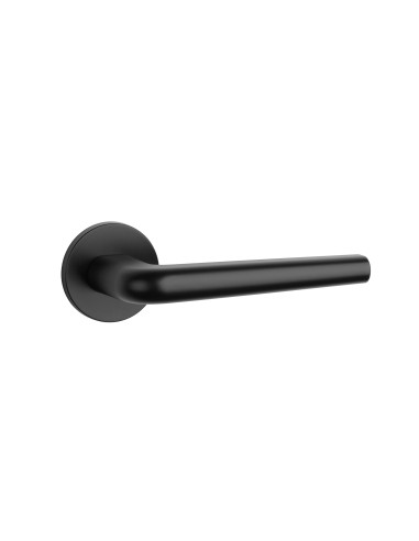 KLAMKA APRILE FUNKIA ROZETA R SLIM 7MM BLACK - CZARNY MATOWY