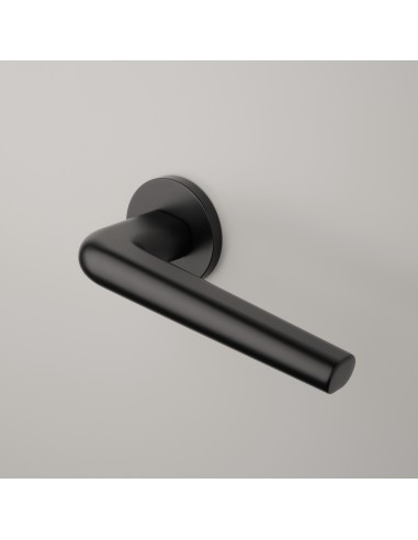 KLAMKA APRILE FUNKIA ROZETA R SLIM 7MM BLACK - CZARNY MATOWY