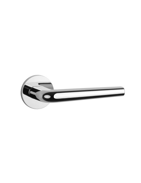 KLAMKA APRILE FUNKIA ROZETA R SLIM 7MM CP - CHROM POLEROWANY