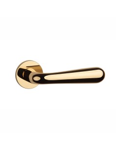 KLAMKA APRILE GARDENIA ROZETA R SUPER SLIM 5MM LG - ZŁOTY POLEROWANY 2