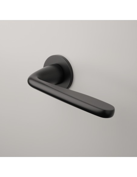 KLAMKA APRILE HIACYNTA ROZETA R SUPER SLIM 5MM BK - CZARNY MATOWY