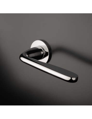 KLAMKA APRILE HIACYNTA ROZETA R SUPER SLIM 5MM LC - CHROM POLEROWANY