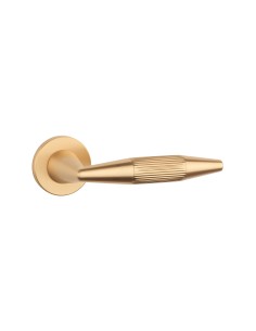 KLAMKA APRILE IDESA ROZETA R SLIM 7MM KG - ZŁOTY MATOWY 2