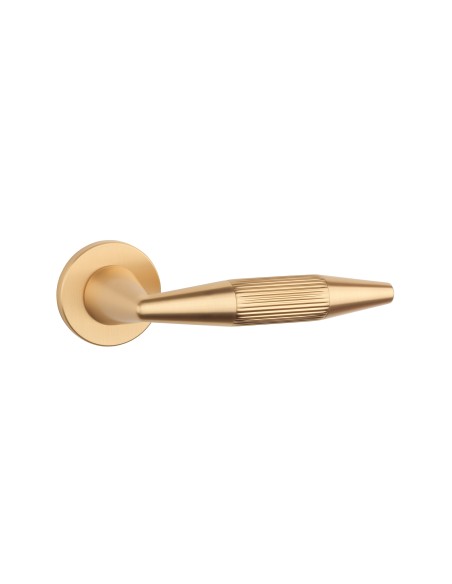 KLAMKA APRILE IDESA ROZETA R SLIM 7MM KG - ZŁOTY MATOWY