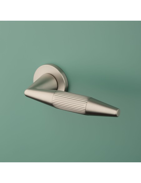 KLAMKA APRILE IDESA ROZETA R SLIM 7MM SNM - NIKIEL