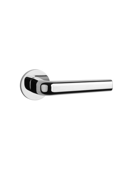 KLAMKA APRILE INULA ROZETA R SLIM 7MM CP - CHROM POLEROWANY
