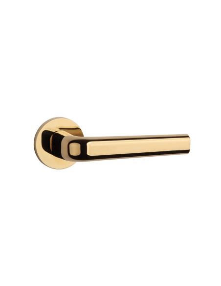 KLAMKA APRILE INULA ROZETA R SLIM 7MM GOLD PVD - ZŁOTY POLEROWANY PVD