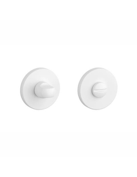 KLAMKA APRILE IRGA ROZETA R SLIM 7MM WHITE - BIAŁY MATOWY