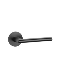 KLAMKA APRILE KALMIA ROZETA R SLIM 7MM BLACK - CZARNY MATOWY