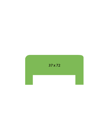 SŁUPKI POCZĄTKOWE PROFIL 3 37 × 72 MM