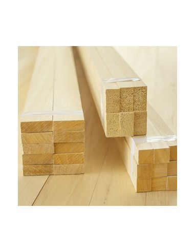 KANTÓWKA STRUGANA Z ŻÓŁTEGO DREWNA EGZOTYCZNEGO 10 × 10 MM