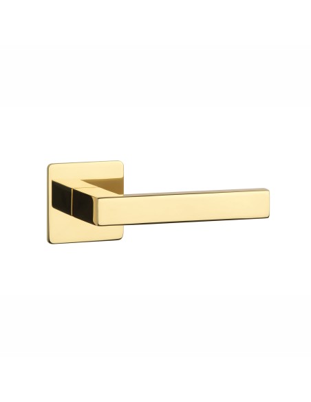 KLAMKA STERK KVADRAT 1760 ROZETA ULTRA SLIM 3MM GOLD PVD - ZŁOTY POLEROWANY PVD