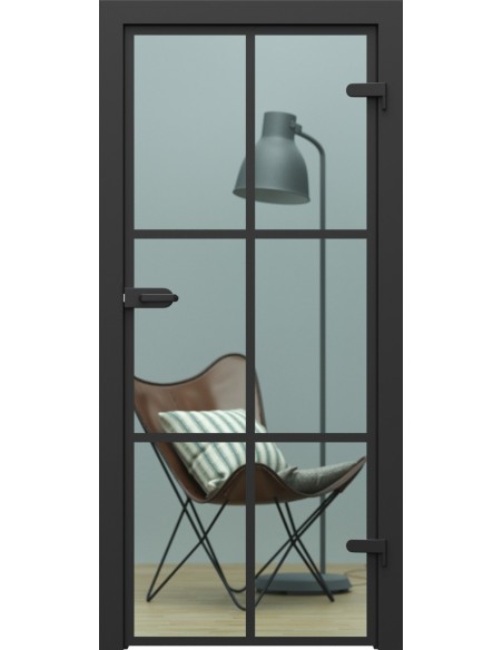 PORTA GLASS SZYBA PRZEZROCZYSTA Z MALOWANYMI SZPROSAMI, WZÓR 3