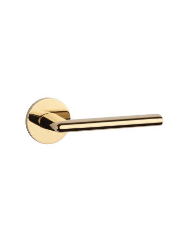 KLAMKA APRILE KALMIA ROZETA R SLIM 7MM GOLD - ZŁOTY POLEROWANY PVD