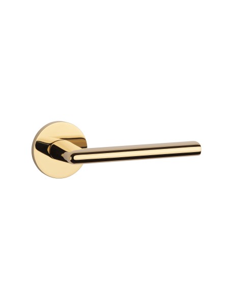 KLAMKA APRILE KALMIA ROZETA R SLIM 7MM GOLD - ZŁOTY POLEROWANY PVD