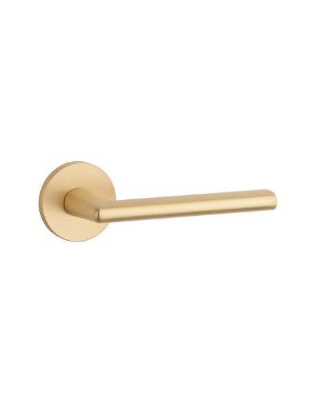 KLAMKA APRILE KALMIA ROZETA R SLIM 7MM GOLD SATIN - ZŁOTY MATOWY
