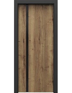PORTA LOFT MODEL 4.A Z CZARNĄ SZYBĄ I OŚCIEŻNICĄ