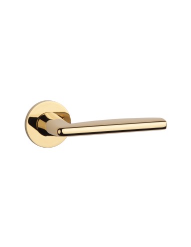 KLAMKA APRILE LUNA ROZETA R SLIM 7MM GOLD PVD - ZŁOTY POLEROWANY PVD