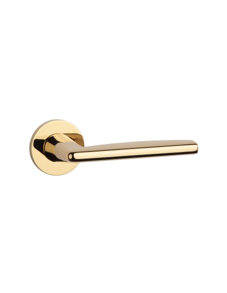 KLAMKA APRILE LUNA ROZETA R SLIM 7MM GOLD PVD - ZŁOTY POLEROWANY PVD