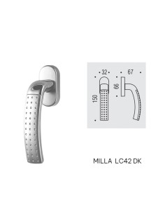 KLAMKA OKIENNA MILLA LC42