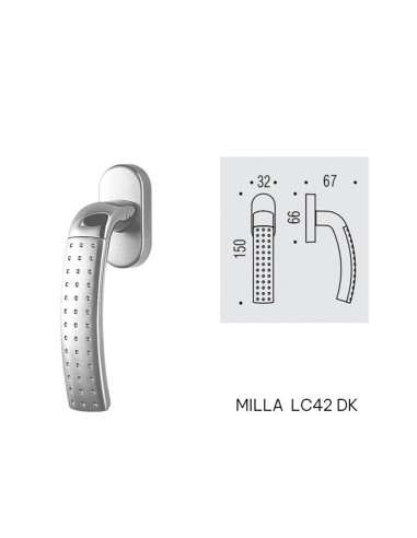 KLAMKA OKIENNA MILLA LC42