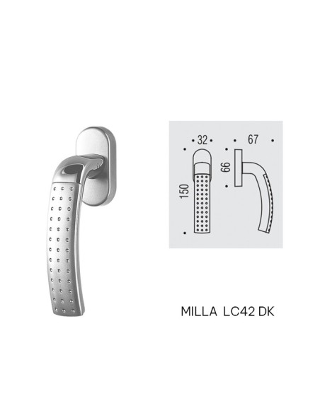 KLAMKA OKIENNA MILLA LC42