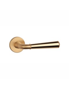 KLAMKA APRILE MARIGOLD ROZETA R SLIM 7MM DUOCOLOR KG/LG/KG - ZŁOTY MATOWY / ZŁOTY POLEROWANY